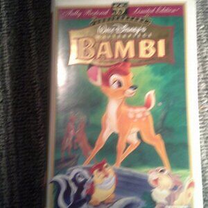 Walt Disney Bambi VHS Fully Restored 55th Anniversary Limited Edition